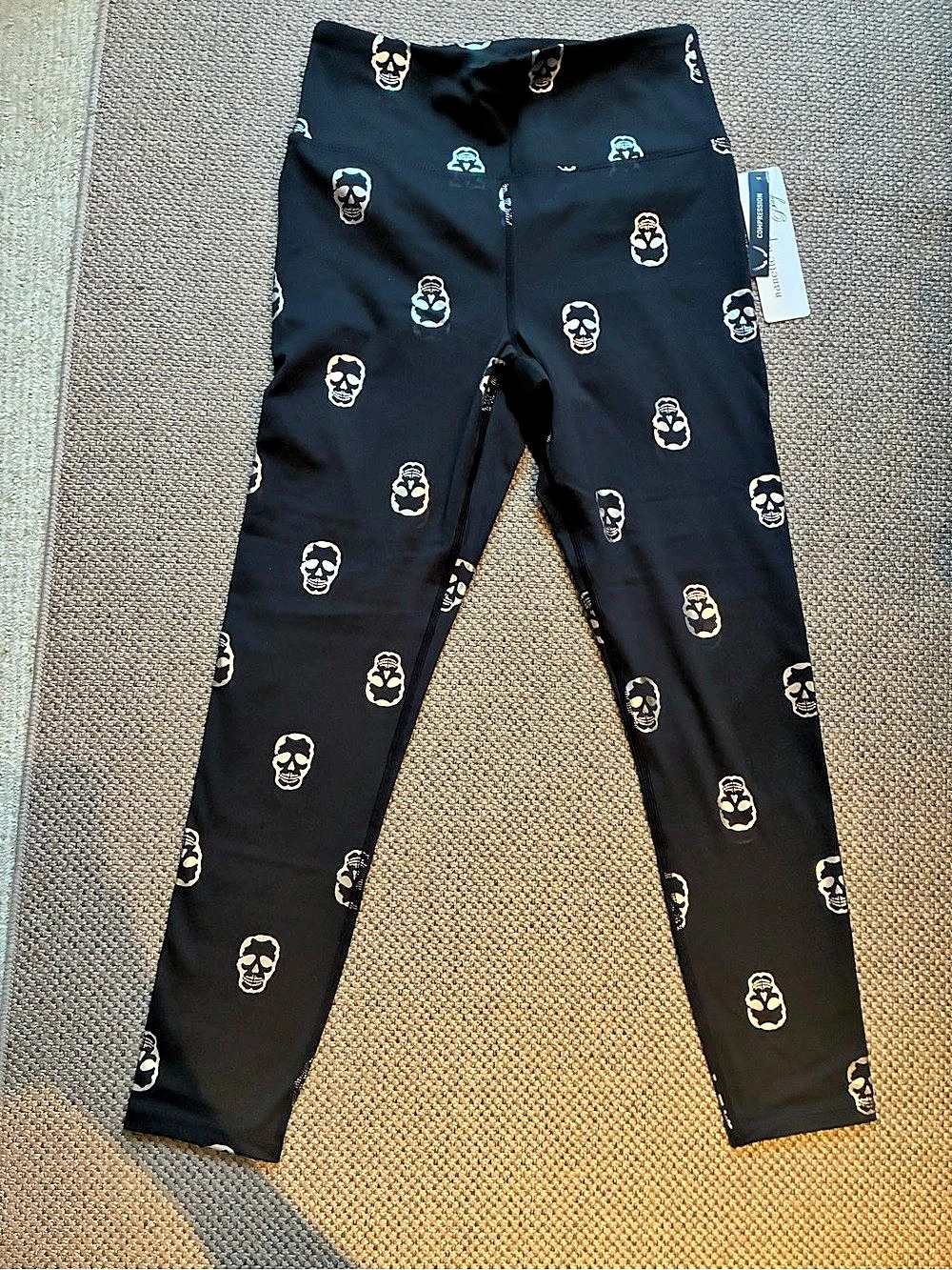 Nanette Lepore Compression Legging Skull Print Compression Leggings Size Small